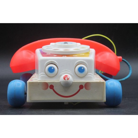 Vtg Fisher Price Chatter Telephone 2063 w/Confetti - Picture 2 of 9